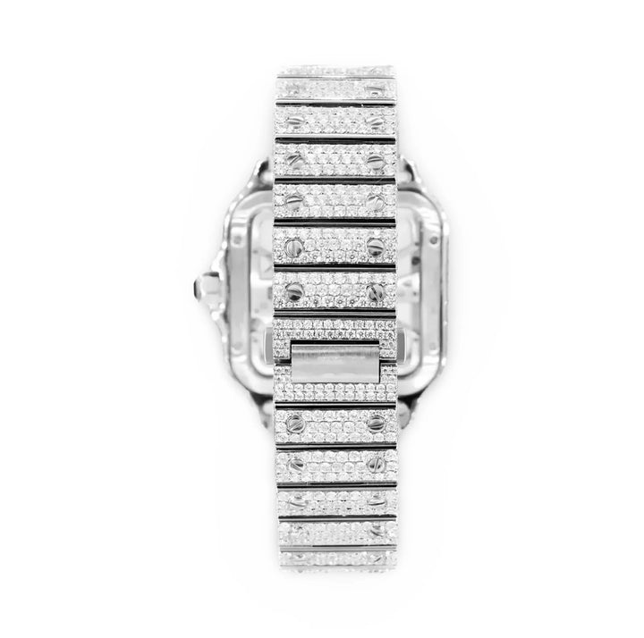 HI Cartier Roman Numeral Moissanite Diamond Watch