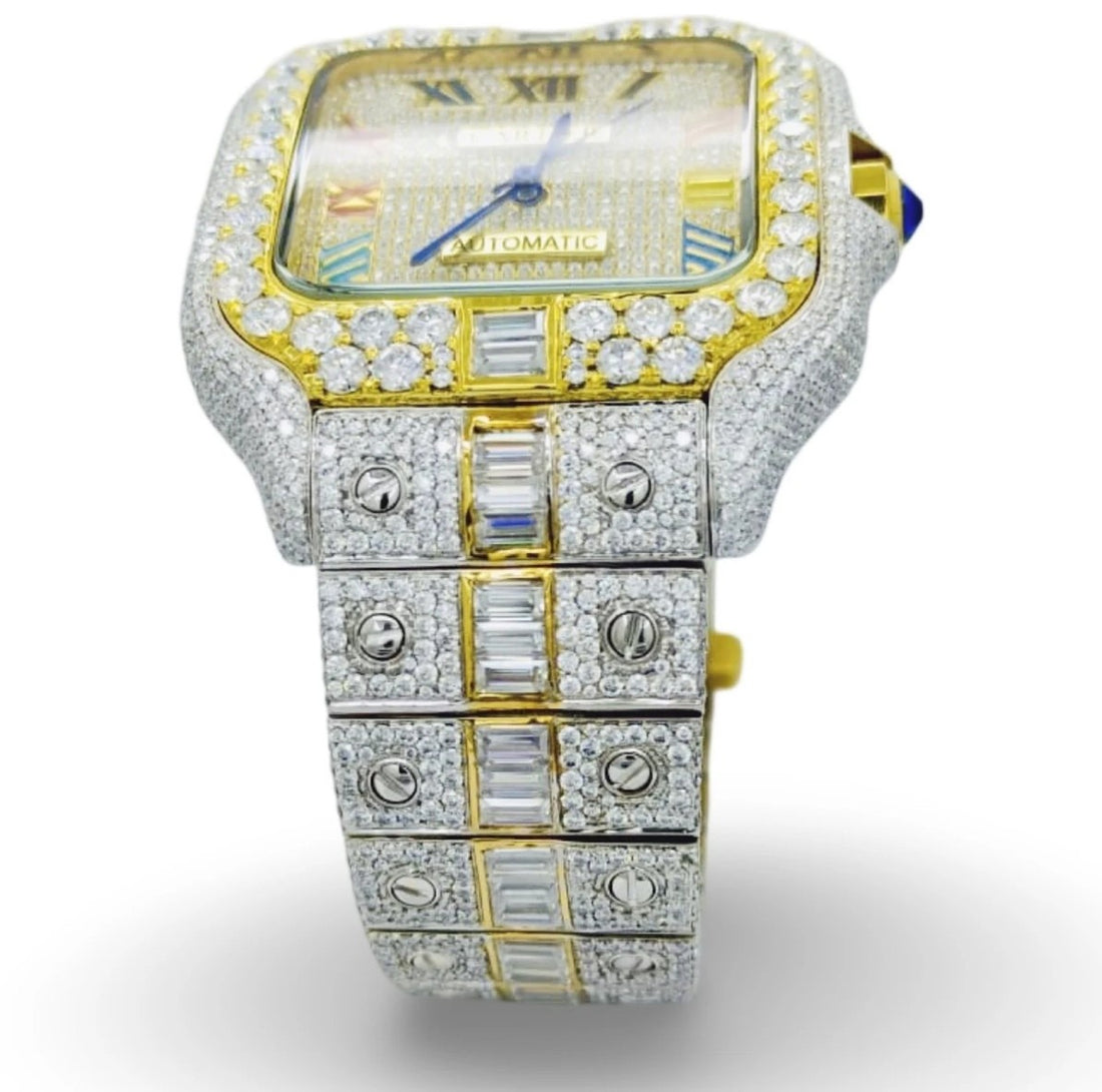 HI Two Tone Moissanite Watch