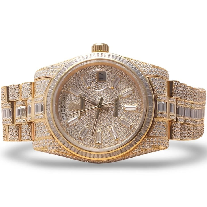 HI Rolex Day-Date Moissanite Watch