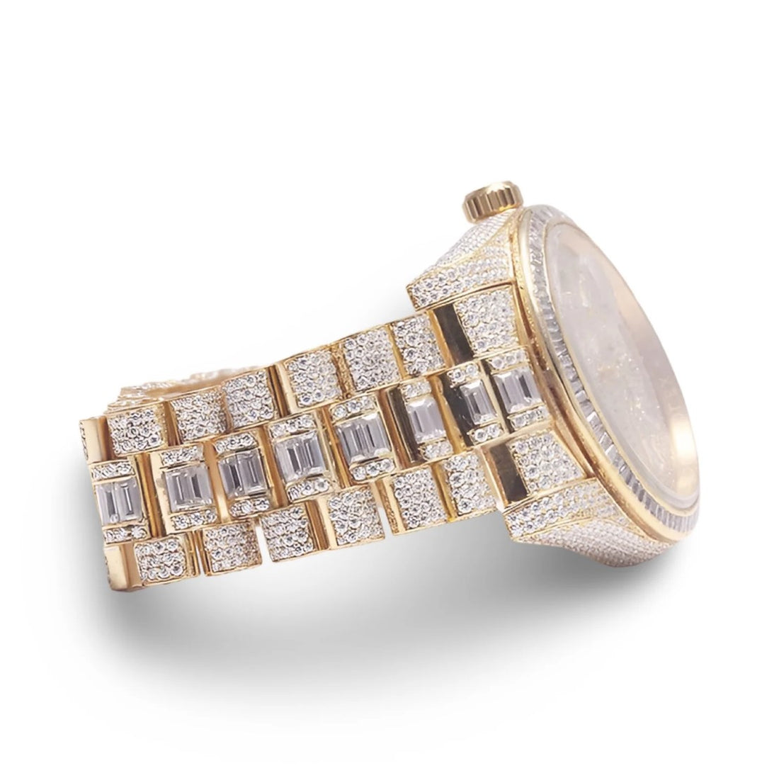 HI Rolex Day-Date Moissanite Watch