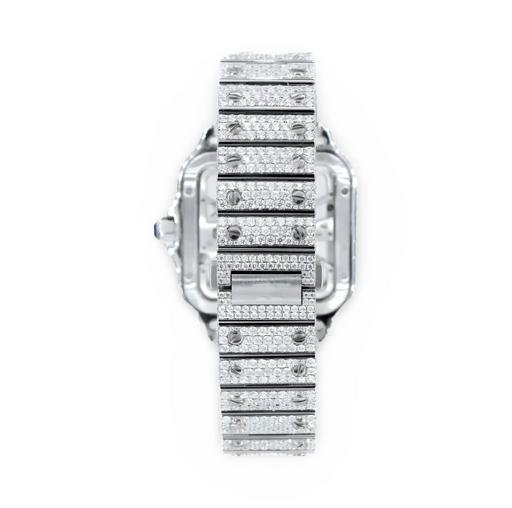 HI Cartier Santos Moissanite Watch