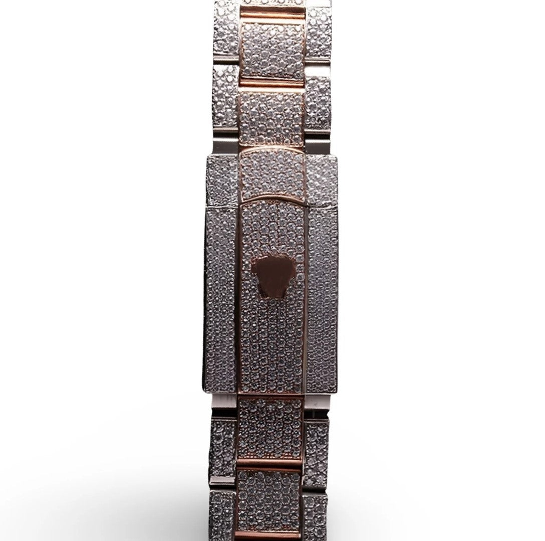 HI Two Tone Rose Gold Datejust Moissanite Watch