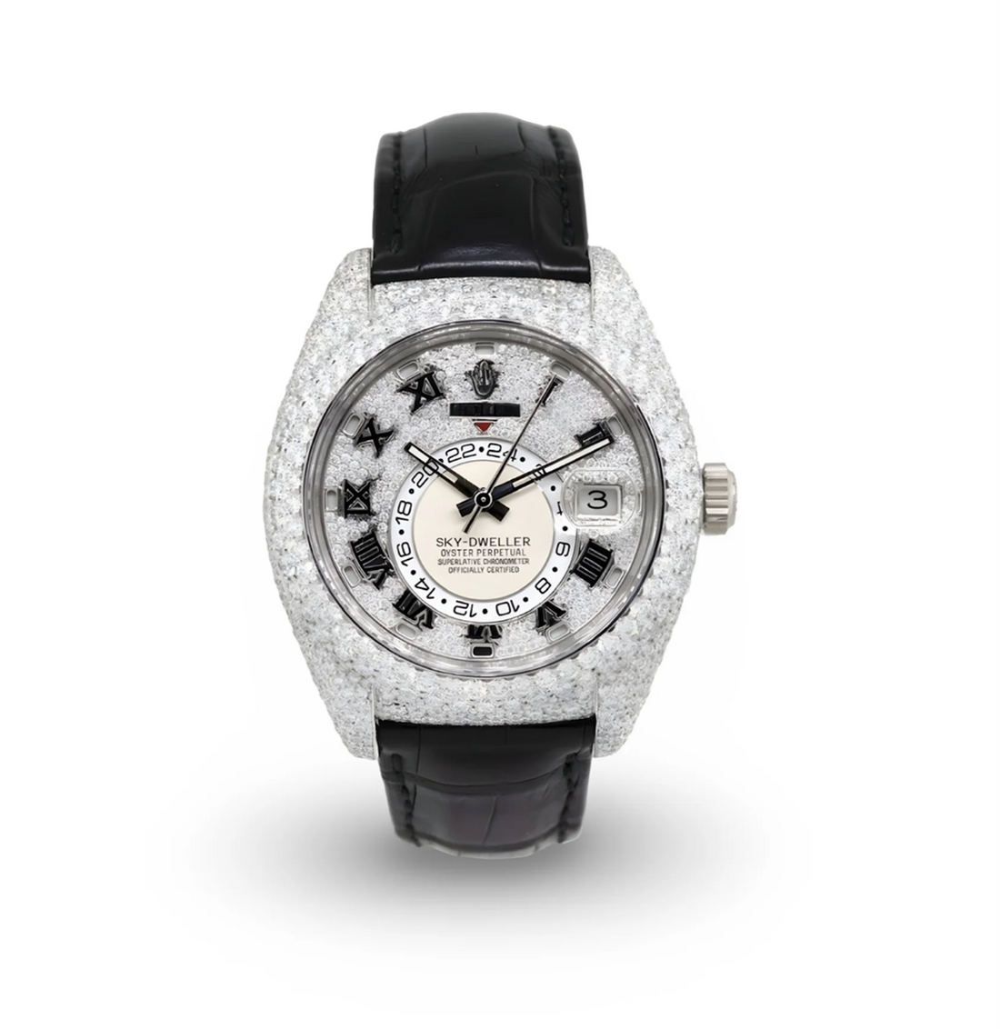 HI Rolex Sky Dweller Moissanite Watch