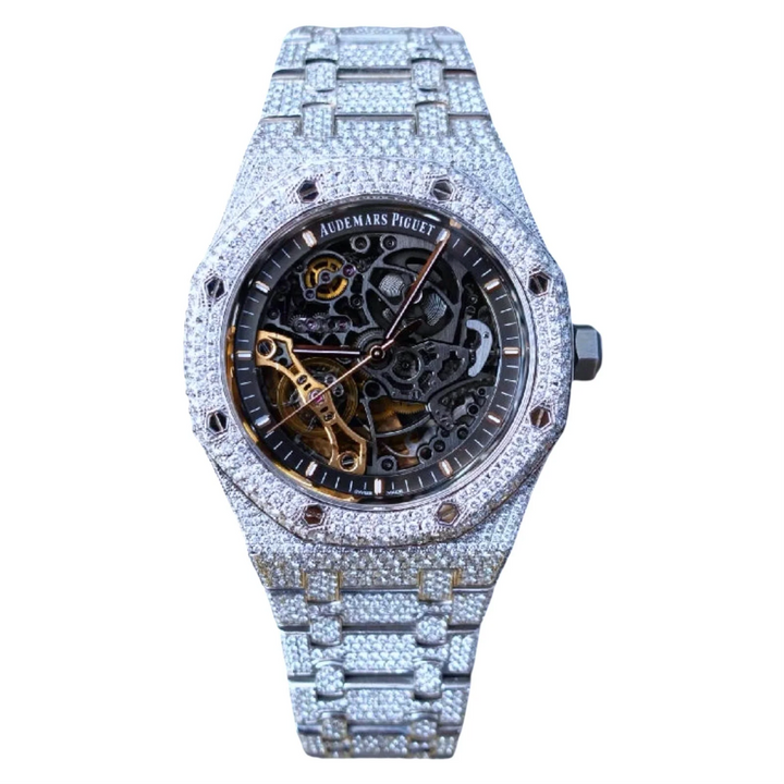 HI Skeleton Moissanite Watch