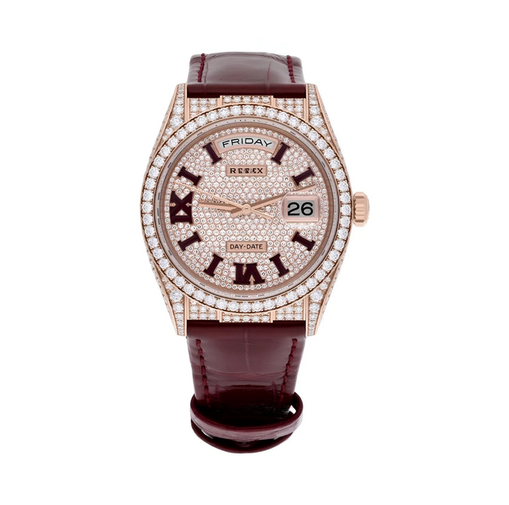 HI Rolex Day-Date Moissanite Watch