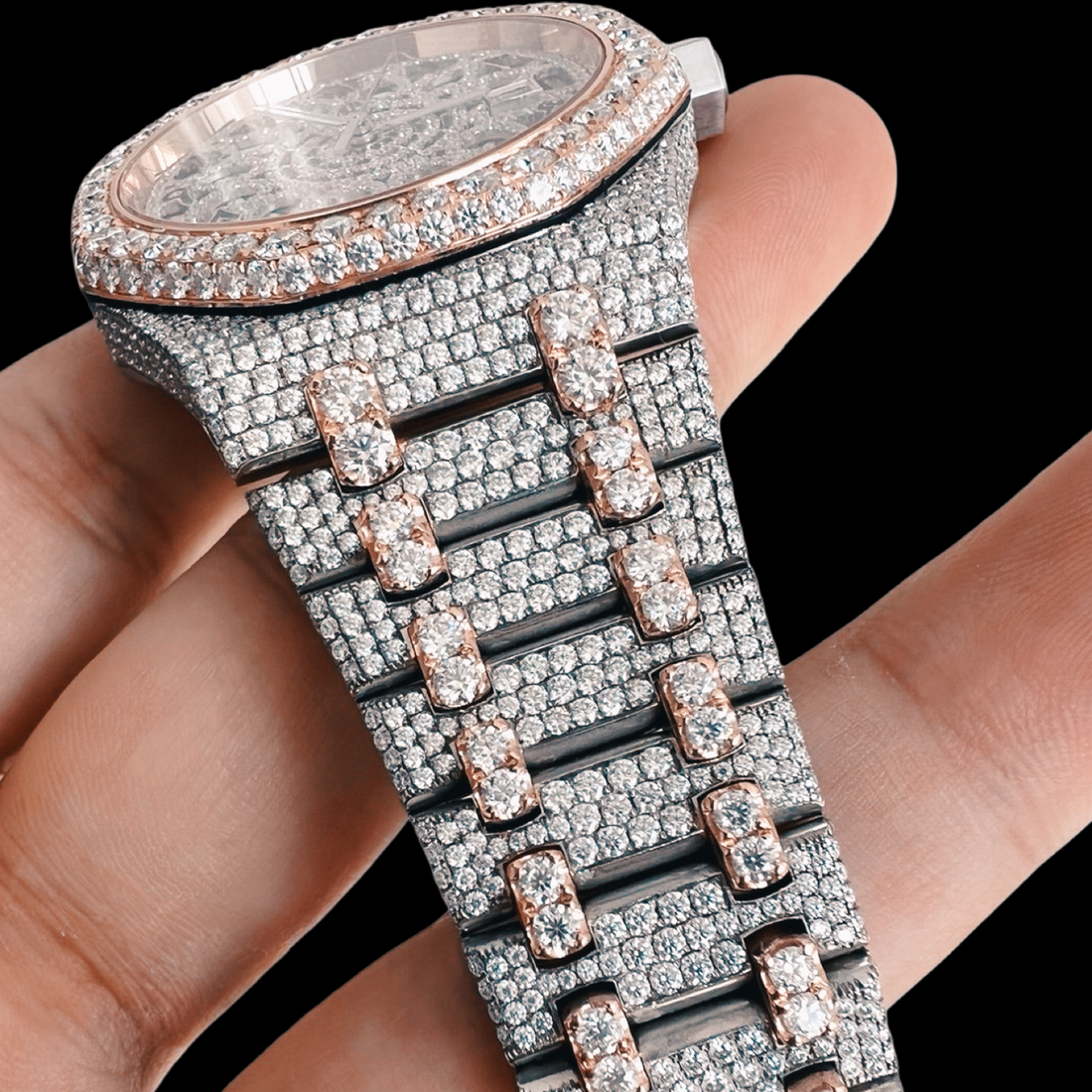 AP Skeleton Arabic Numeral Moissanite Watch