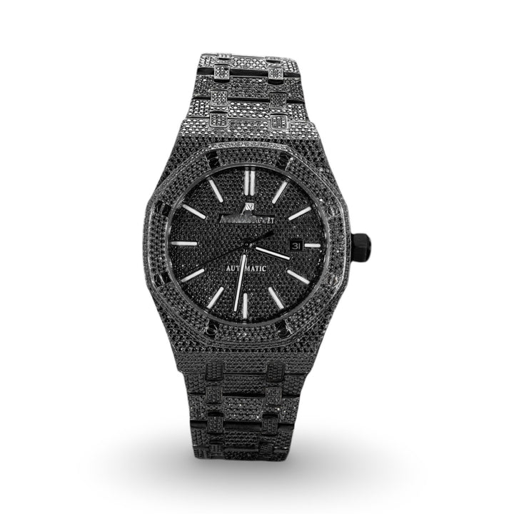 Black Moissanite Watch