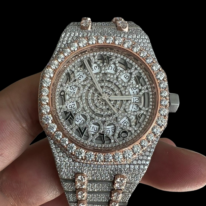 AP Skeleton Arabic Numeral Moissanite Watch