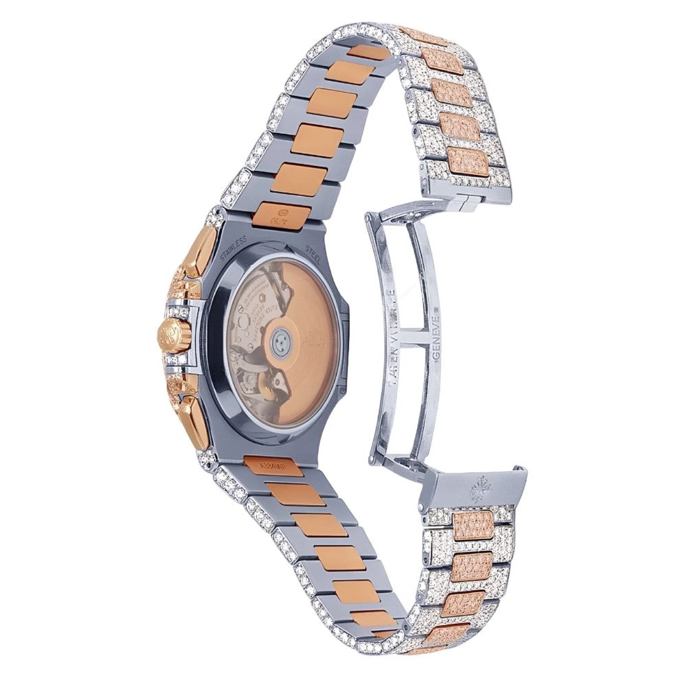 HI Two Tone Moissanite Diamond Watch
