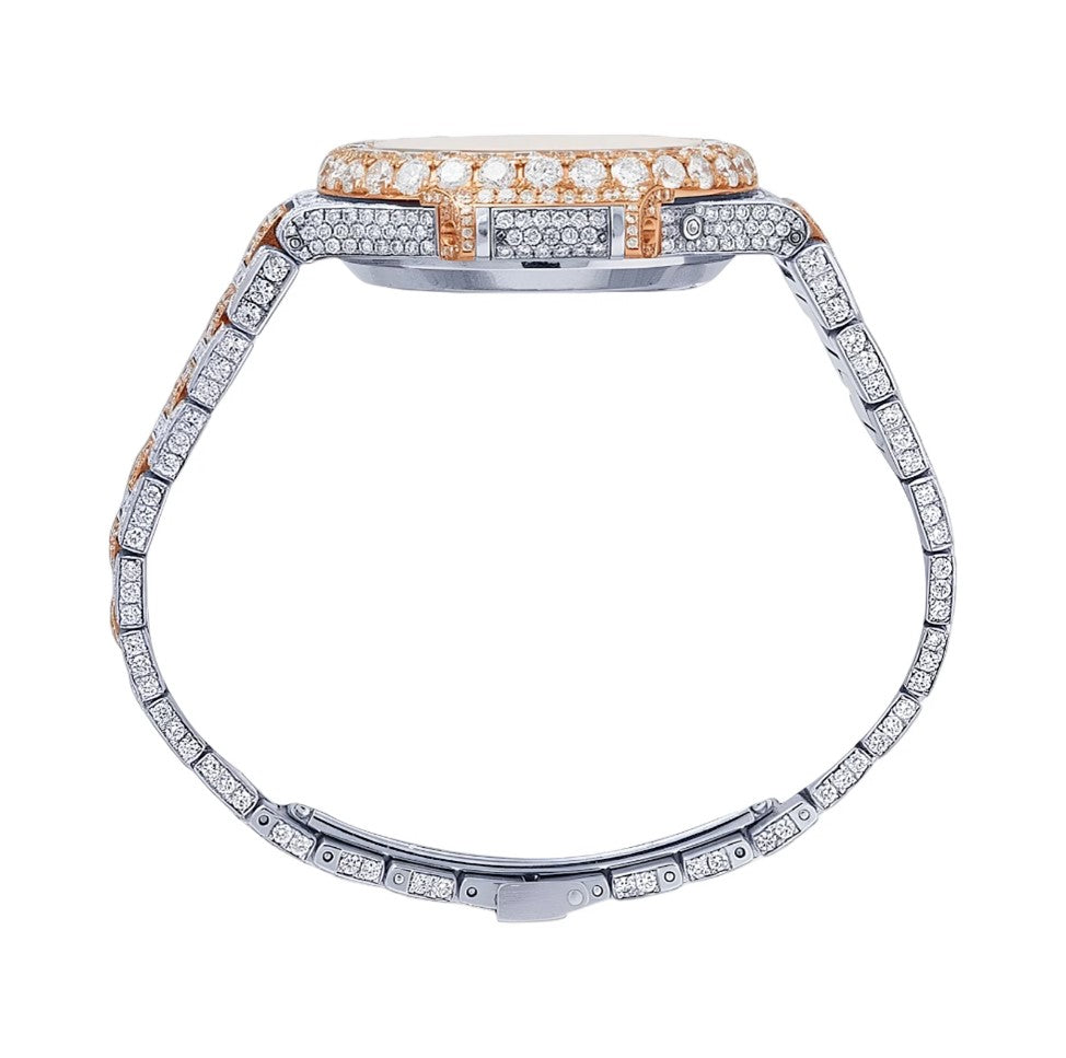 HI Two Tone Moissanite Diamond Watch
