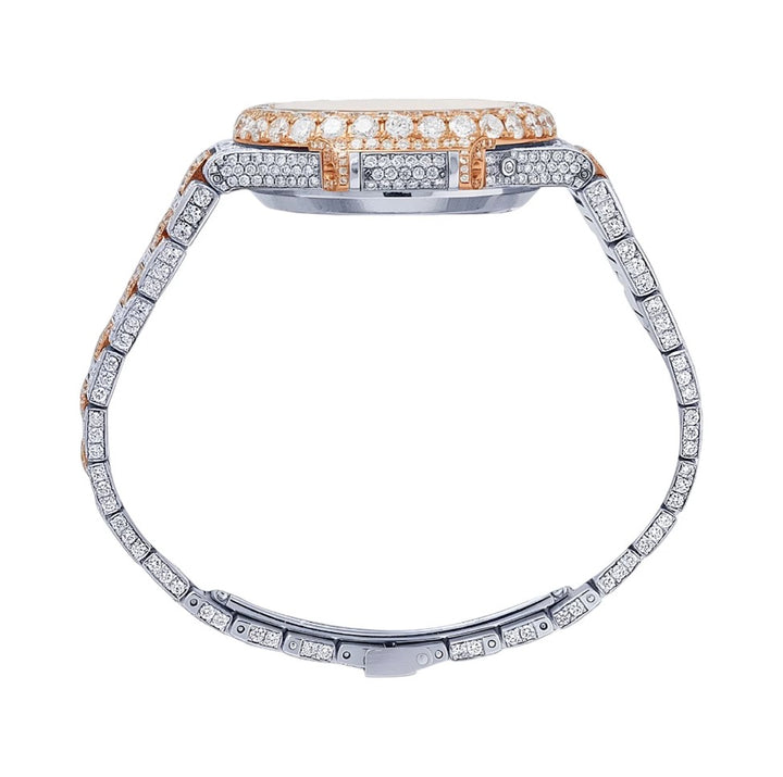 HI Two Tone Moissanite Diamond Watch