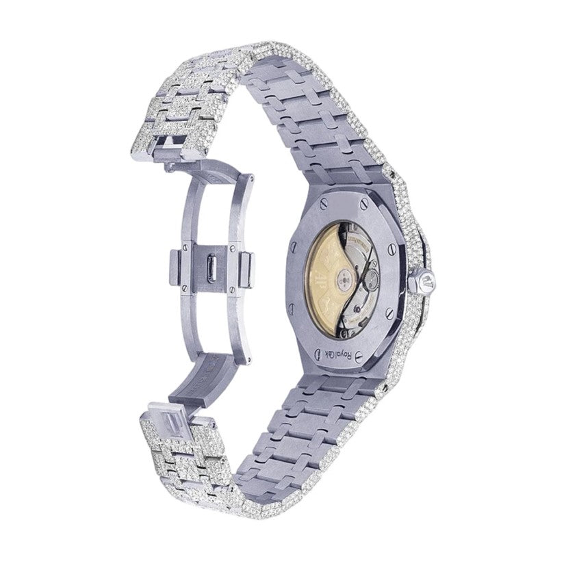 HI Arabic Numeral Moissanite Diamond Watch