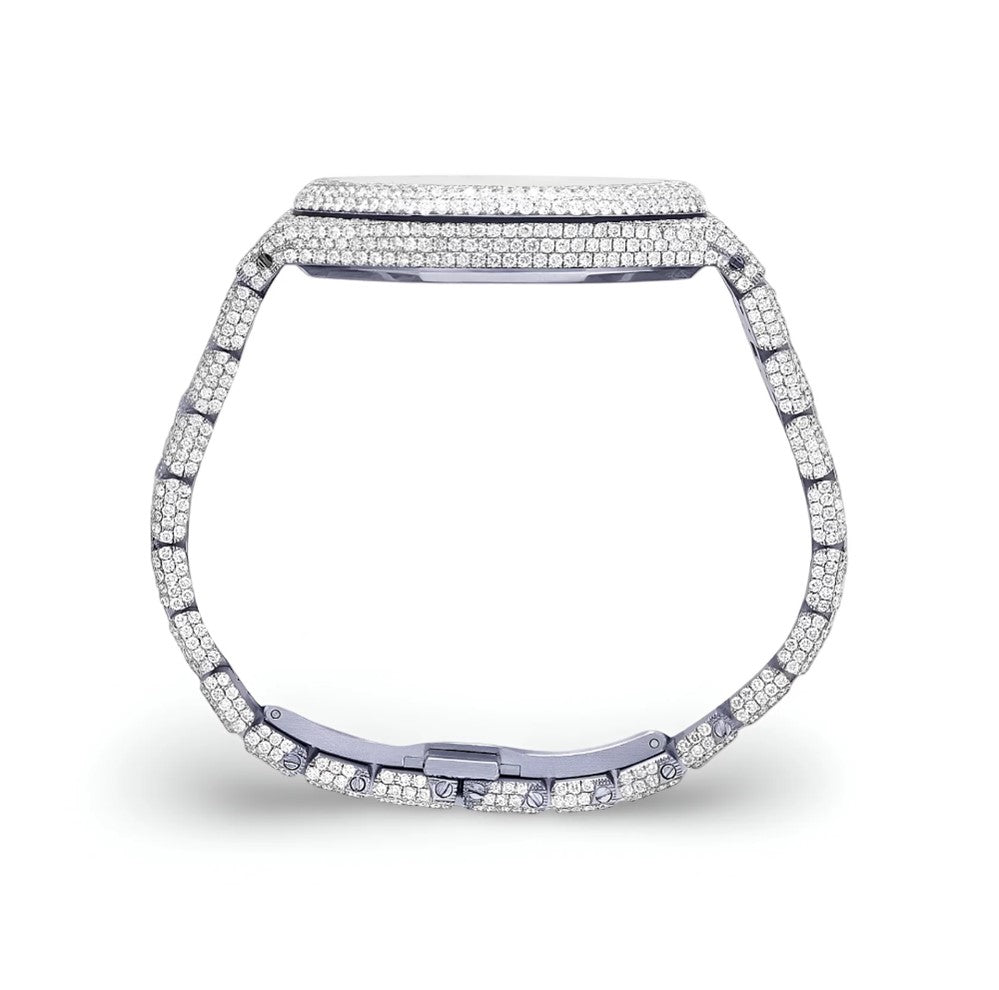 HI Arabic Numeral Moissanite Diamond Watch
