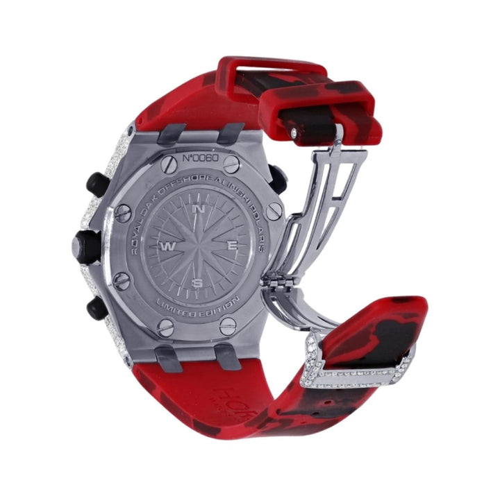 HI Royal Oak Offshore Moissanite Watch Silicone Strap