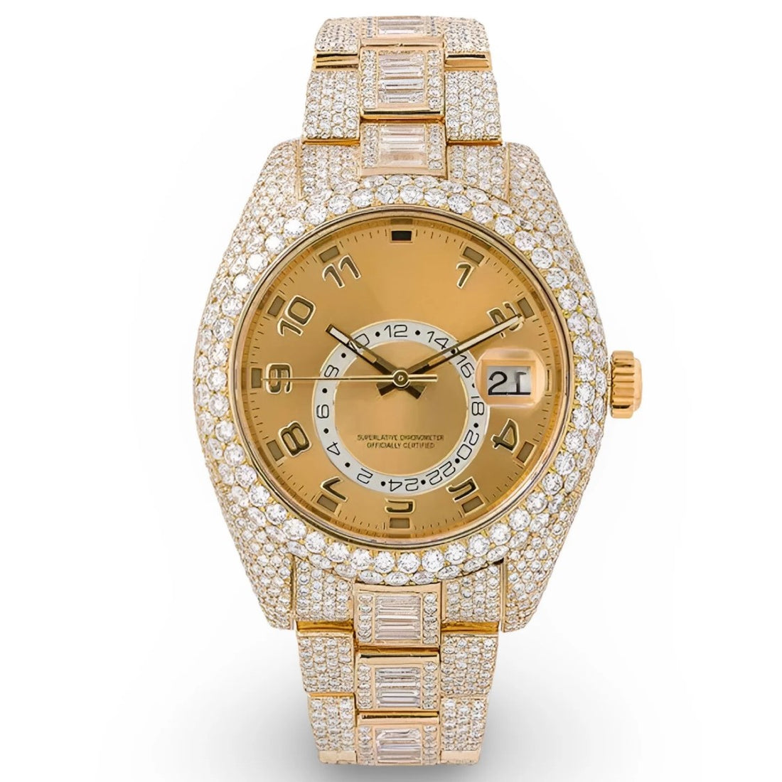 HI Rolex Moissanite Watch