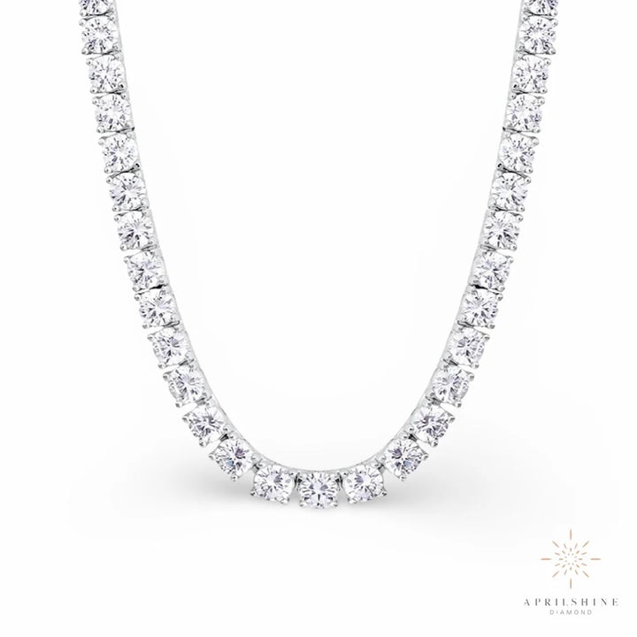 4mm Moissanite Tennis Necklace
