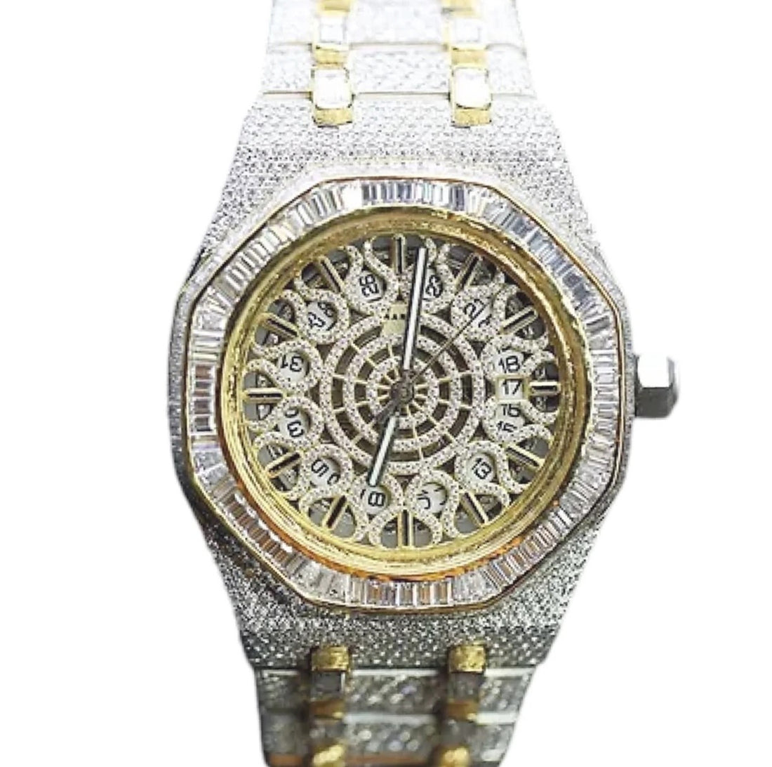 HI  Two Tone Moissanite Watch