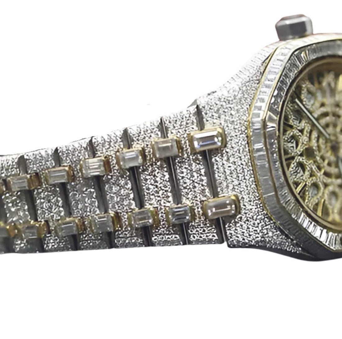 HI  Two Tone Moissanite Watch