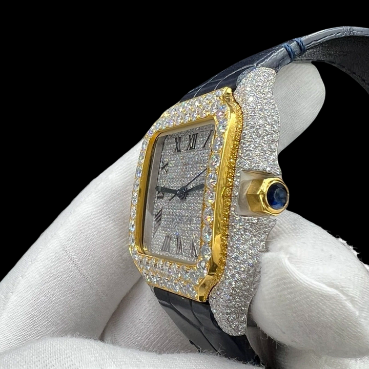 Cartier Two Tone Moissanite Watch