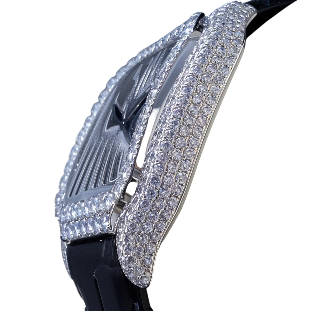 HI Cartier Skeleton Moissanite Watch