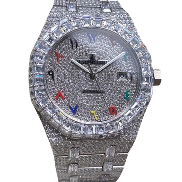 HI Arabic Numeral Moissanite Watch