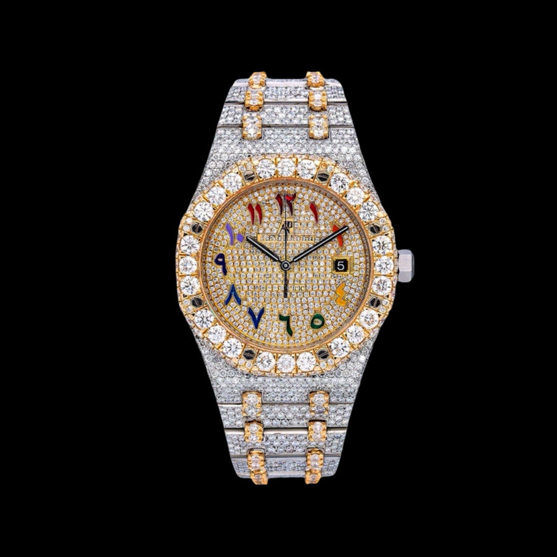 AP Rainbow Numeral Moissanite Watch