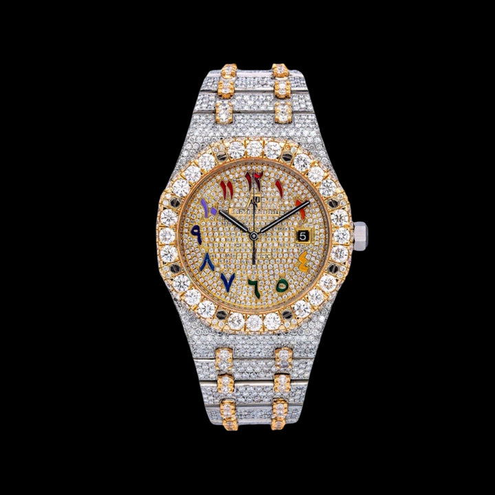 AP Rainbow Numeral Moissanite Watch