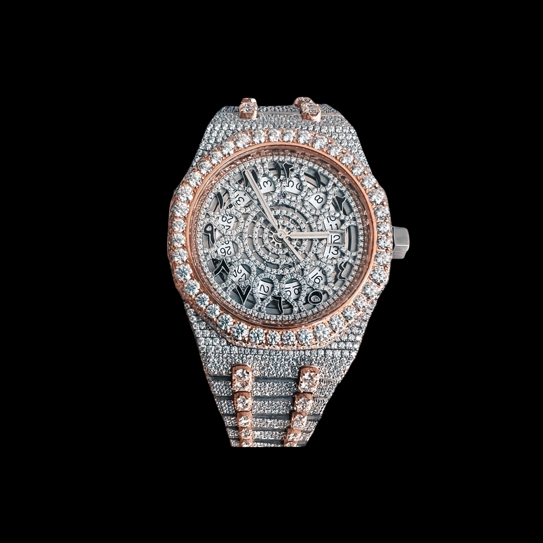 AP Skeleton Arabic Numeral Moissanite Watch
