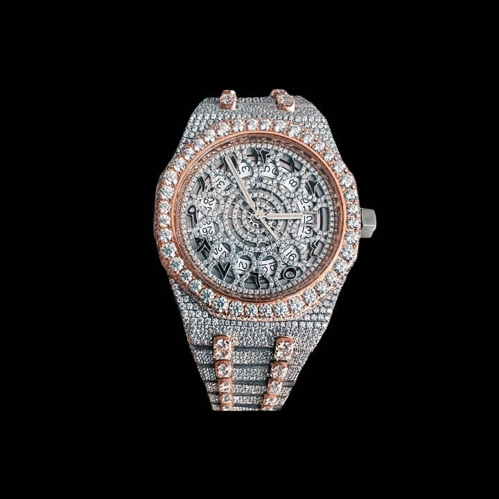 AP Skeleton Arabic Numeral Moissanite Watch