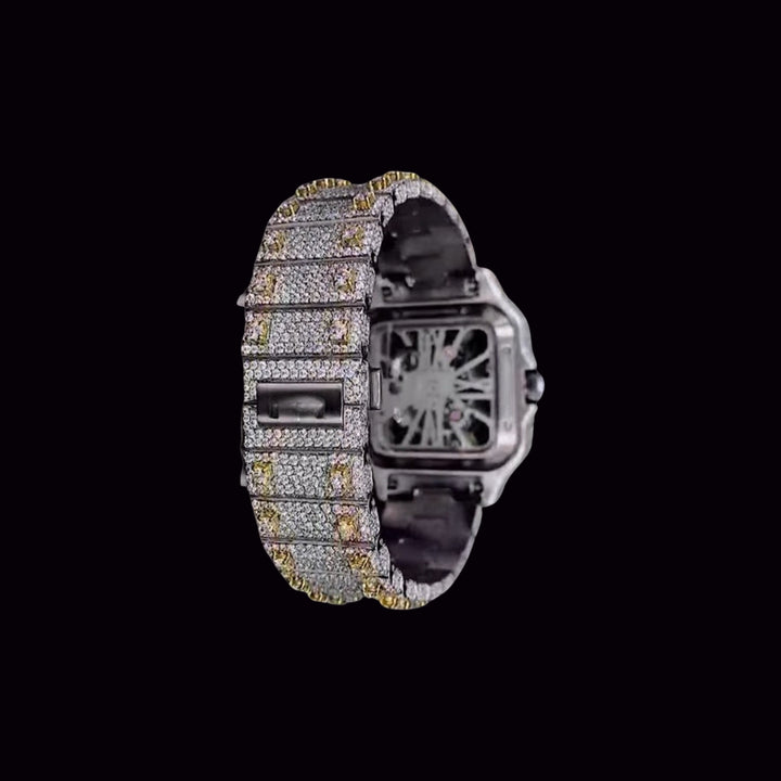 Skeleton Moissanite Watch